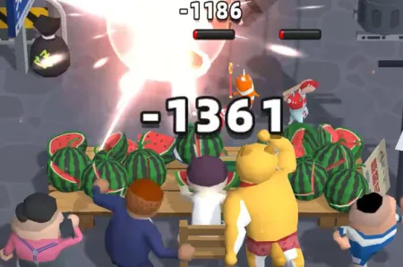 西瓜摊主大战买瓜人(趣味对战游戏) 西瓜摊主大战买瓜人(趣味对战游戏)