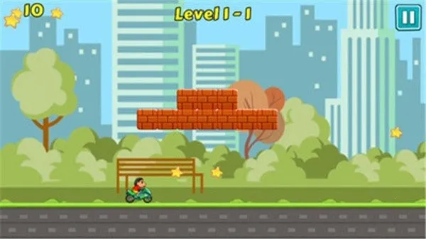 蜡笔小新摩托车(小新摩托跑酷游戏)