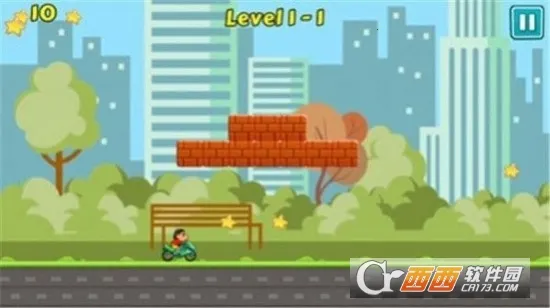 蜡笔小新摩托车(小新摩托跑酷游戏)