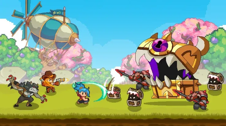 像素守护者战争(像素异界冒险游戏)